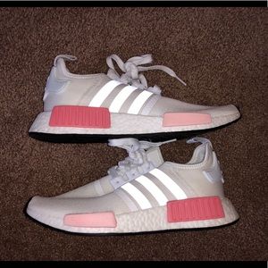 White and pink Adidas NMD